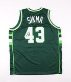 Jack Sikma Signed Milwaukee Bucks Jersey (JSA COA) 7xNBA All Star 1979-1985