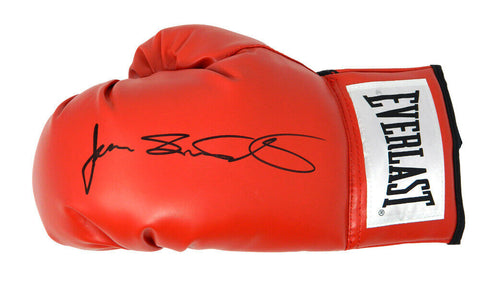 JAMES TONEY Signed Everlast Red Boxing Glove w/Lights Out - SCHWARTZ