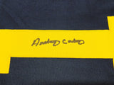 MICHIGAN WOLVERINES ANTHONY CARTER AUTOGRAPHED BLUE JERSEY JSA STOCK #234505