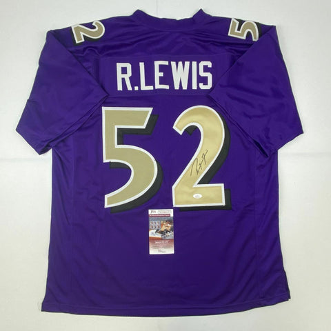 Autographed/Signed RAY LEWIS Baltimore Color Rush Football Jersey JSA COA Auto