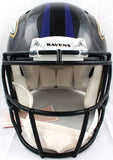 Ed Reed Ray Lewis Signed Ravens F/S Speed Authentic Helmet-Beckett W Holo *Silv.