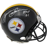 Lynn Swann Autographed Pittsburgh Steelers VSR4 Mini Helmet HOF Beckett 46599