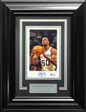 DAVID ROBINSON AUTOGRAPHED FRAMED 5.5X8.5 PHOTO SAN ANTONIO SPURS BECKETT 230207