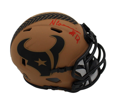 Nico Collins Signed Houston Texans Speed STS 2 NFL Mini Helmet