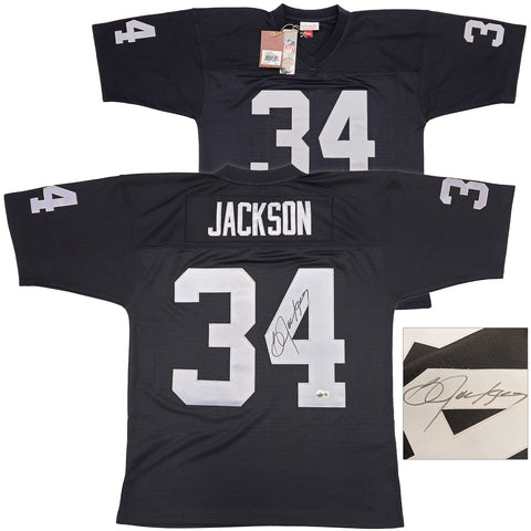 RAIDERS BO JACKSON AUTOGRAPHED AUTHENTIC M&N THROWBACK JERSEY L BECKETT 230007