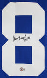 Seahawks Steve Largent "HOF 95" Authentic Signed Blue M&N Jersey BAS Witnessed 1