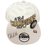 Derrick White Boston Celtics Signed 2024 NBA Champions Locker Room Hat JSA