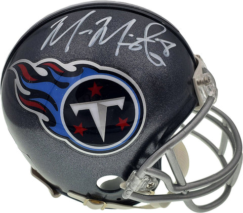 MARCUS MARIOTA AUTOGRAPHED TENNESSEE TITANS MINI HELMET BECKETT BAS 138234