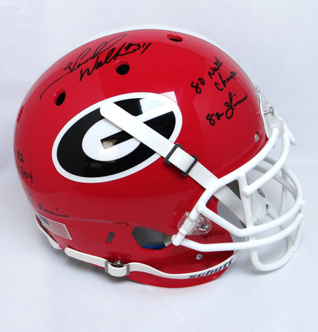 Herschel Walker Signed Georgia Bulldogs F/S Proline Helmet w/ 4 Stats- Beckett