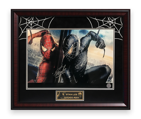 Stan Lee Signed Autographed Spiderman 16x20 Photo Framed to 20x24 Official Holo