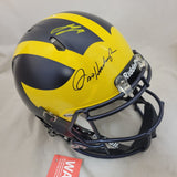 JIM HARBAUGH & JJ MCCARTHY SIGNED MICHIGAN WOLVERINES F/S SPEED AUTHENTIC HELMET