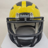 JJ MCCARTHY SIGNED MICHIGAN WOLVERINES SPEED MINI HELMET w/ SMILE BECKETT QR