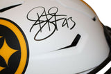 Troy Polamalu Signed Steelers Authentic Lunar Speed Flex Helmet BAS 34219