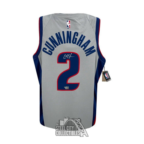 Cade Cunningham Autographed Detroit Gray Nike Swingman Jersey - Fanatics