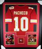 ISAIAH PACHECO (Chiefs red TOWER) Signed Autographed Framed Jersey Beckett