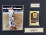 Stan Musial Signed St Louis Cardinal Hall of Fame Card 14x18 Matted Display JSA