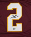 Deion Sanders Autographed Maroon College Style Jersey - Beckett W Hologram