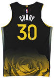 Warriors Stephen Curry Signed Black Nike Rose City Edition Authentic Jersey BAS