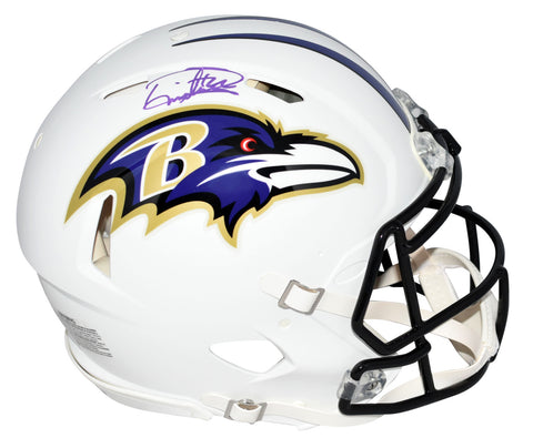 DERRICK HENRY SIGNED BALTIMORE RAVENS FLAT WHITE AUTHENTIC SPEED HELMET BECKETT