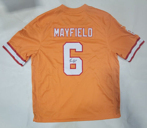 BAKER MAYFIELD SIGNED TAMPA BAY BUCCANEERS NIKE AUTHENTIC SCREENPRINT JERSEY BAS