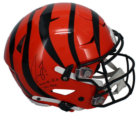 Joe Burrow Autographed "2020 #1 Pick Who Dey" SpeedFlex Helmet Fanatics LE 1/50