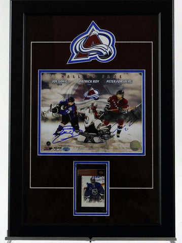 HOF Colorado Avalanche Autographed 8"x10" Framed Photo LSM COA