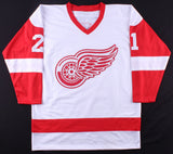 Adam Oates Signed Detroit Red Wings White Jersey (JSA COA) NHL Hall of Fame 2012