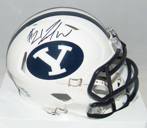 JAMAAL WILLIAMS AUTOGRAPHED SIGNED BYU COUGARS SPEED MINI HELMET JSA