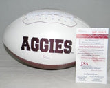 MARTELLUS BENNETT AUTOGRAPHED SIGNED TEXAS A&M AGGIES WHITE LOGO FOOTBALL JSA