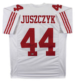 Kyle Juszckyk Authentic Signed White Pro Style Jersey Autographed BAS Witnessed