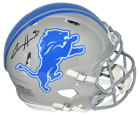 AIDAN HUTCHINSON AUTOGRAPHED DETROIT LIONS AUTHENTIC SPEED HELMET BECKETT