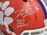 TRAVIS ETIENNE AUTOGRAPHED CLEMSON FULL SIZE HELMET NATL CHAMPS! BECKETT 205674