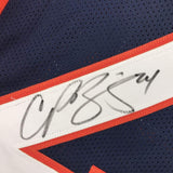 Autographed/Signed Champ Bailey Denver Blue Football Jersey JSA COA