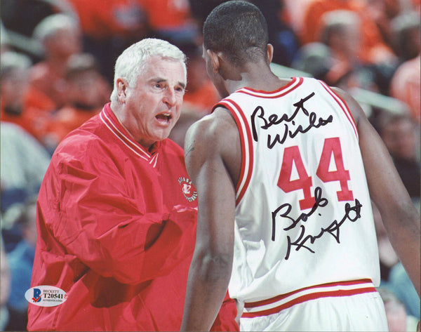 Indiana Bob Knight Authentic Signed 8x10 Photo Autographed BAS #T20541