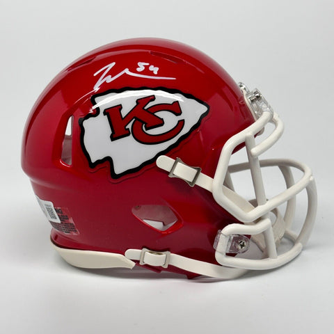 Leo Chanel Autographed Signed Kansas City Chiefs Mini Helmet Beckett