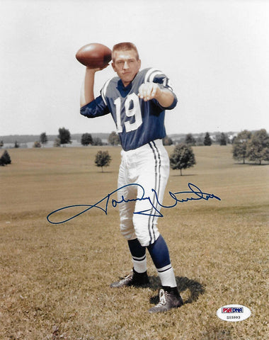 Johnny Unitas Autographed Baltimore Colts 8x10 Photo PSA/DNA Authenticated #1