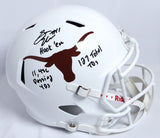 Sam Ehlinger Autographed Longhorns F/S Speed Helmet w/ 3 Inscriptions- JSA W