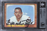 Broncos Lionel Taylor Authentic Signed 1966 Topps #45 Card BAS Slabbed