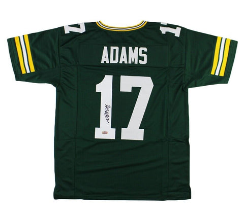 Davante Adams Signed Green Bay Custom Green Jersey