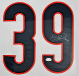 EDDIE JACKSON (Bears white TOWER) Signed Autographed Framed Jersey JSA