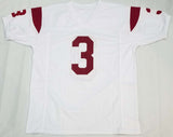 Carson Palmer Signed USC Trojans White Custom Jersey W/Heisman 02 Beckett