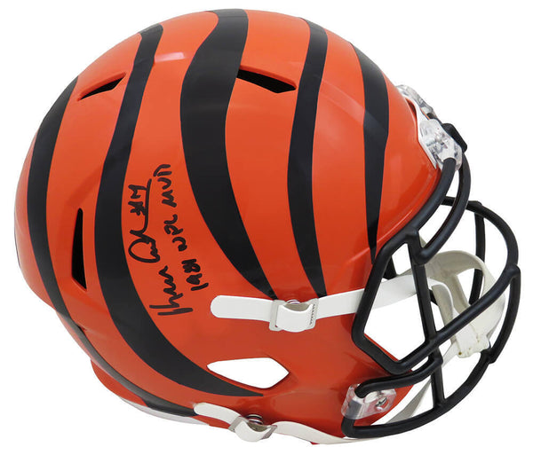 Ken Anderson Signed Bengals Riddell F/S Speed Rep Helmet w/1981 NFL MVP - SS COA