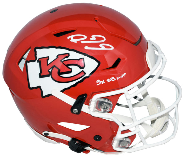 PATRICK MAHOMES SIGNED KANSAS CITY CHIEFS AUTHENTIC SPEEDFLEX HELMET + 3X SB MVP