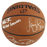 NBA HOF Legends (3) Jordan, Bird & Johnson Signed NBA Basketball BAS #A39838