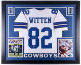 Jason Witten Signed Cowboys 35x43 Custom Framed Jersey (Beckett & Witten Holo)