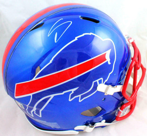 Stefon Diggs Signed Bills F/S Flash Speed Authentic Helmet-Beckett W Hologram