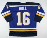 Brett Hull Signed St Louis Blues Jersey (Beckett COA) 2xStanley Cup Champ / L.W.