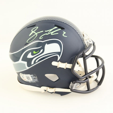 Drew Lock Signed Seattle Seahawks Speed Mini Helmet (Beckett) Ex Bronco Q.B.