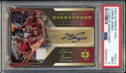 2004 Ultimate Collection Signatures Lebron James Auto SP Lakers PSA 9 MINT