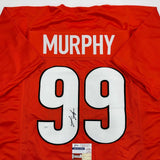 Autographed/Signed Myles Murphy Cincinnati Orange Football Jersey JSA COA